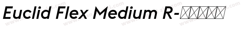 Euclid Flex Medium R字体转换